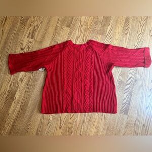 NWT Coldwater Creek cable knit sweater